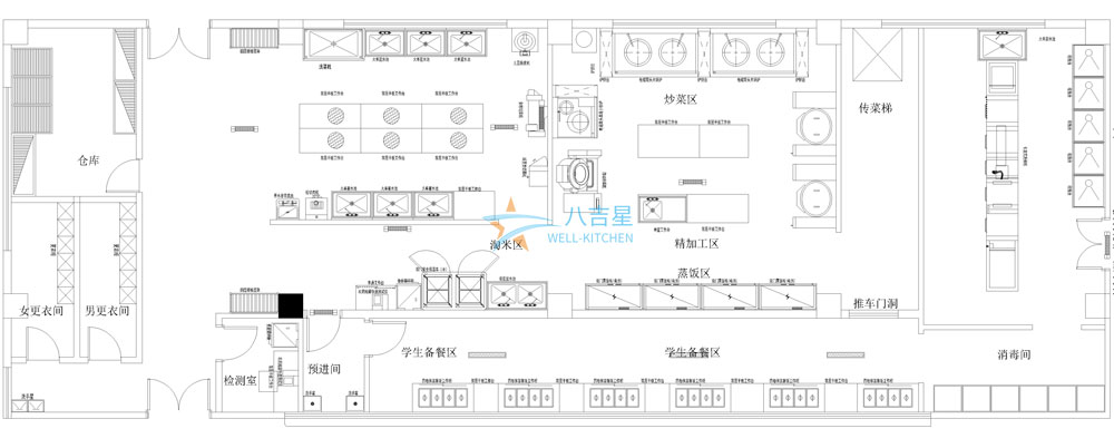 通藝實(shí)驗(yàn)學(xué)校食堂廚房工程設(shè)計(jì)圖