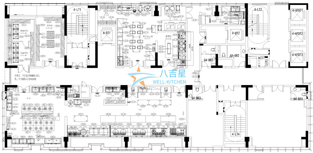 京廣協(xié)同創(chuàng)新中心二層廚房工程設計圖