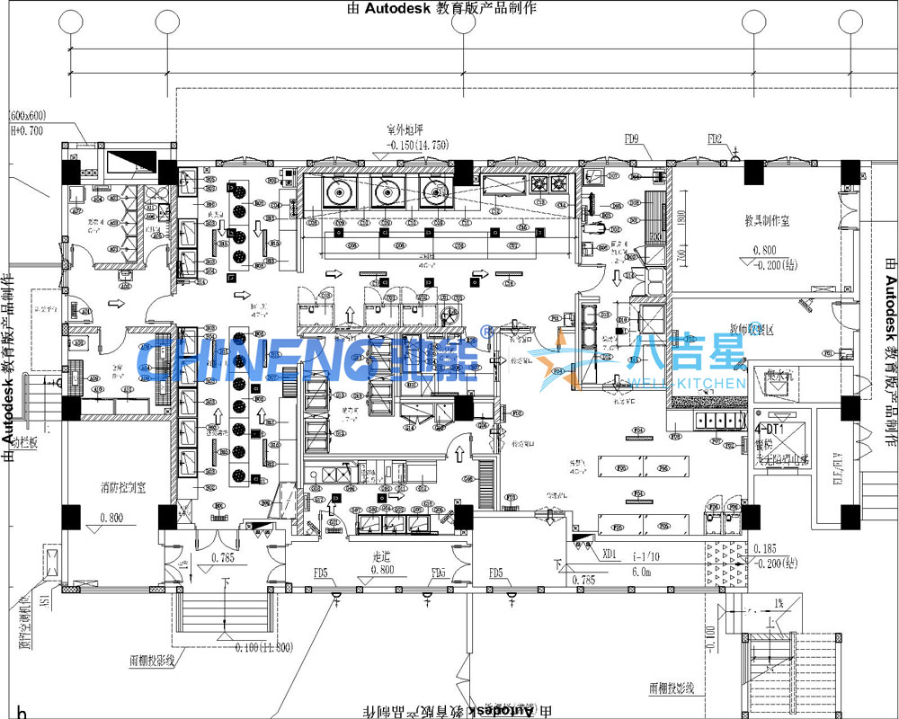 深圳光明璽云幼兒園a級(jí)食堂廚房工程設(shè)計(jì)圖